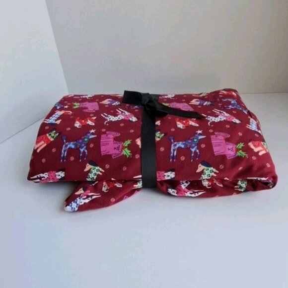 Vera Bradley Button Down Pajama Set Red Holiday Hounds 3XL - Picture 8 of 10